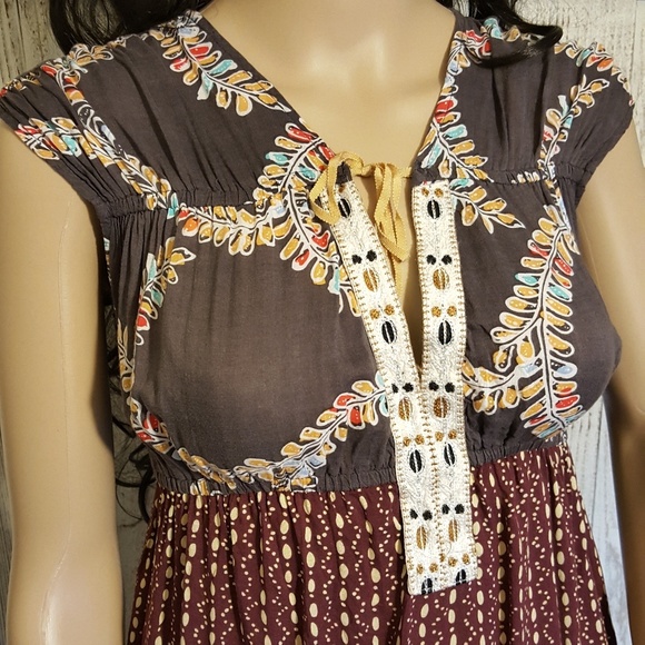 SOLD* Free People Boho Printed Top Size XS EUC! - Picture 5 of 6